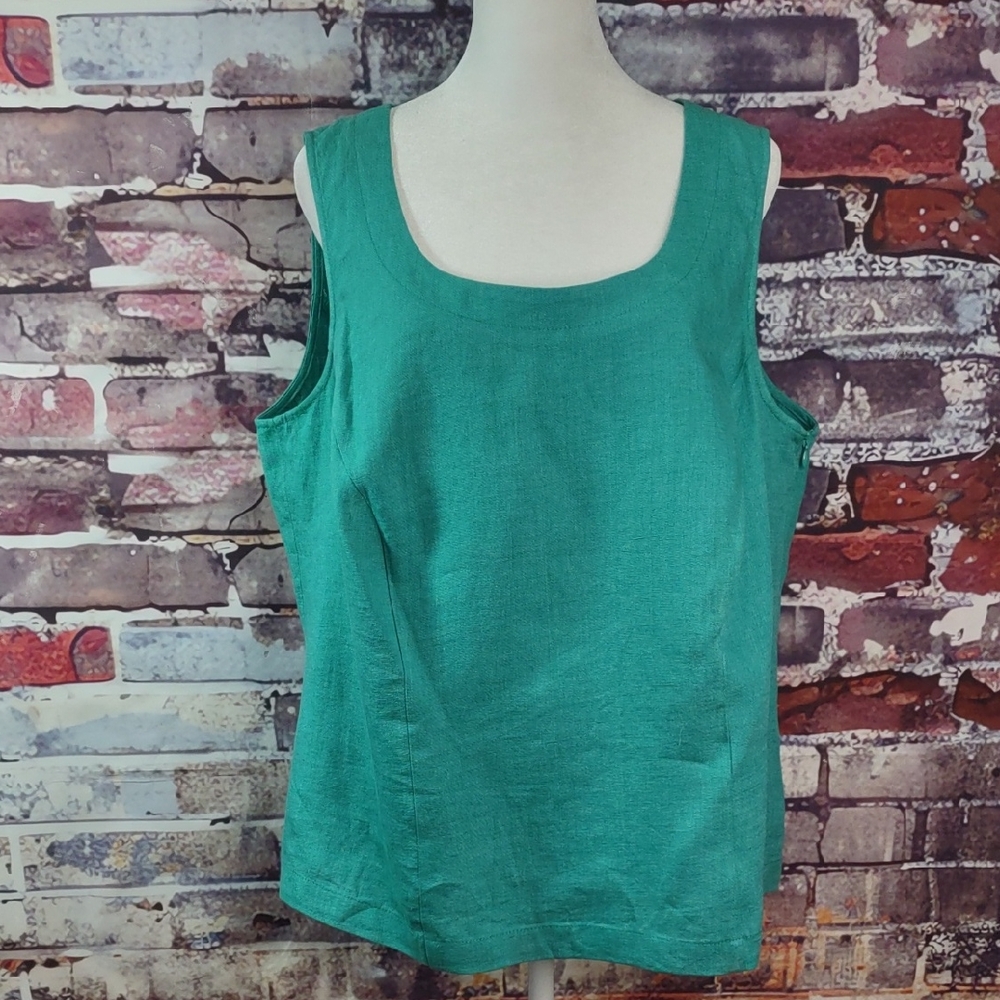 Jones New York "Mayfair" Linen Tank Top